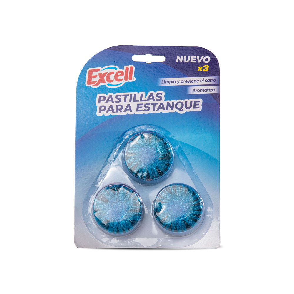 Pastillas para estanque excell 3u