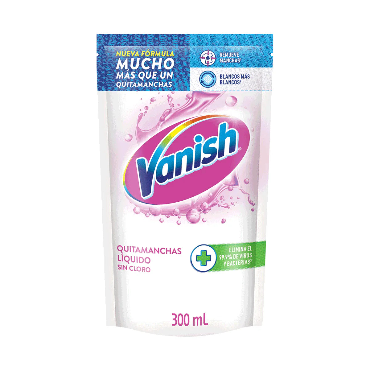 Quitamanchas Líquido Vanish Blanco Recarga 300 ml