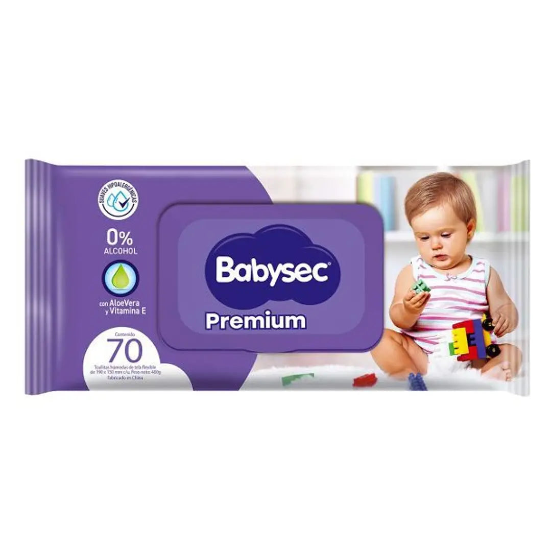 Toallitas Húmedas Premium, Baby Wipes, 70 Un