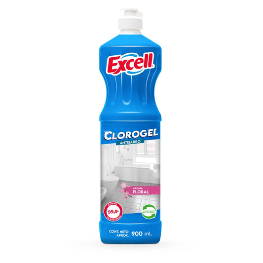 Cloro Gel Excell Tradicional Floral Anti Sarro 900 ml
