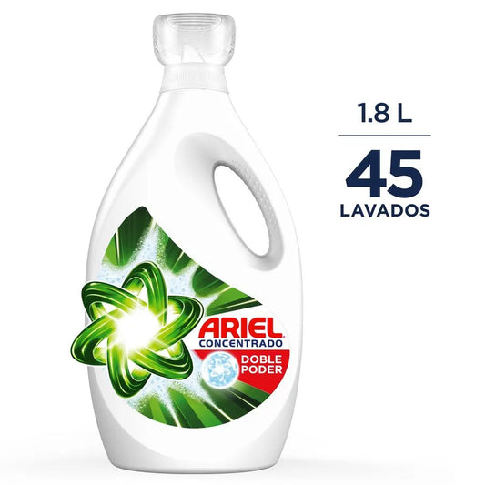 Detergente Líquido Ariel Doble Poder Concentrado 1.8 L