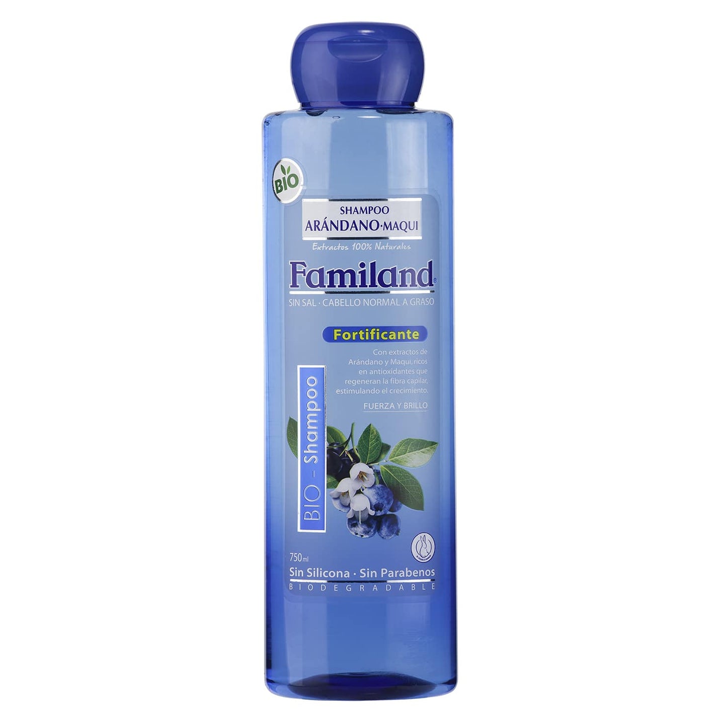 Shampoo Bio Familand Arandano Maqui Botella, 750 ml