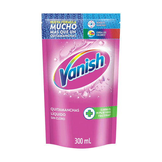 Quitamanchas Líquido Vanish Rosa Recarga 300 ml