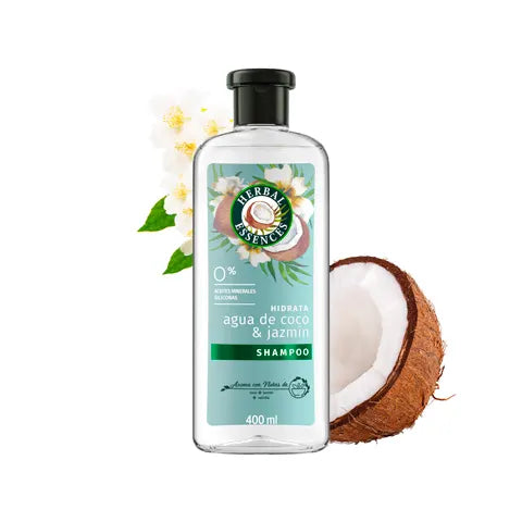 Shampoo Herbal Essences Agua De Coco & Jazmin 400 ml